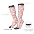 thumbnail image 4 of Sigee Cute Pink Snowman Cat for Socks for Men Women Socks Stocking Compression Socks, 4 of 6