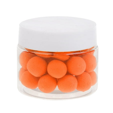 PVA Smell Fishing Lure Fishing Bait Floating Smell Ball Beads Feeder  Artificial Carp Baits (Orange Citrus Smell) - 1.2cm 