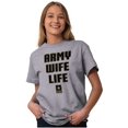 thumbnail image 5 of US Army Wife Life Military Logo Women's Graphic T Shirt Tees Brisco Brands L, 5 of 5