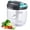 Gblue, variant on Manual Food Processor Vegetable Chopper, Portable Hand Pull String Garlic Mincer Onion Cutter for Veggies, Ginger, Fruits, Nuts, Herbs, etc., (900ml,Gray-green)