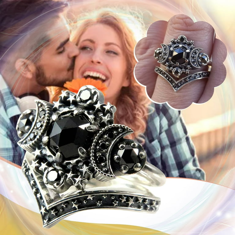 Moon engagement ring set online
