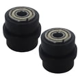 thumbnail image 2 of 2Pcs Black Plastic Chain Roller Pulley Tensioner for Motorcycle Riding and Bike Maintenance, 2 of 9
