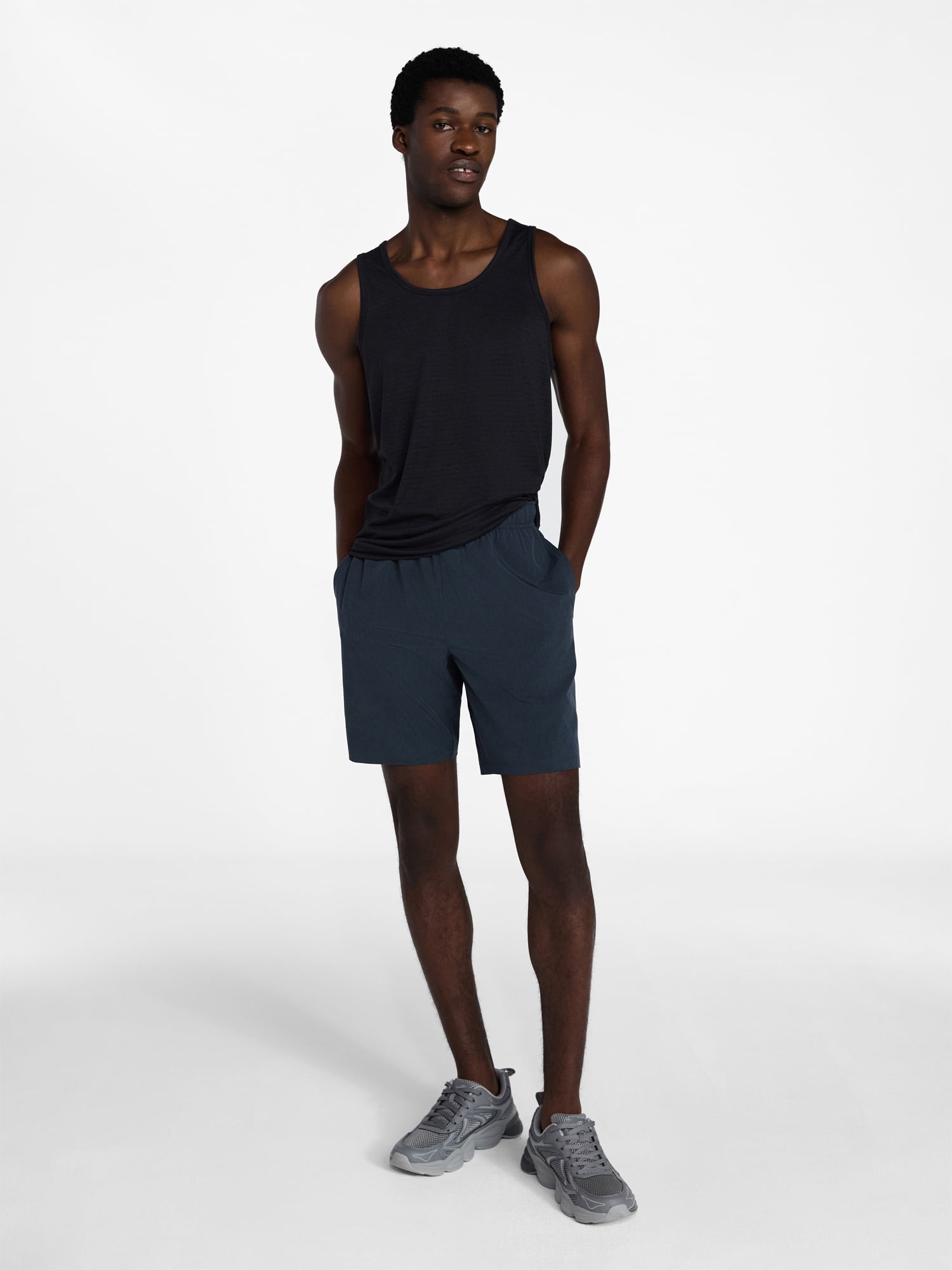 Athletic Works Men's and Big Men's Stripe Jersey Active Tank Top, Sizes S-3XL