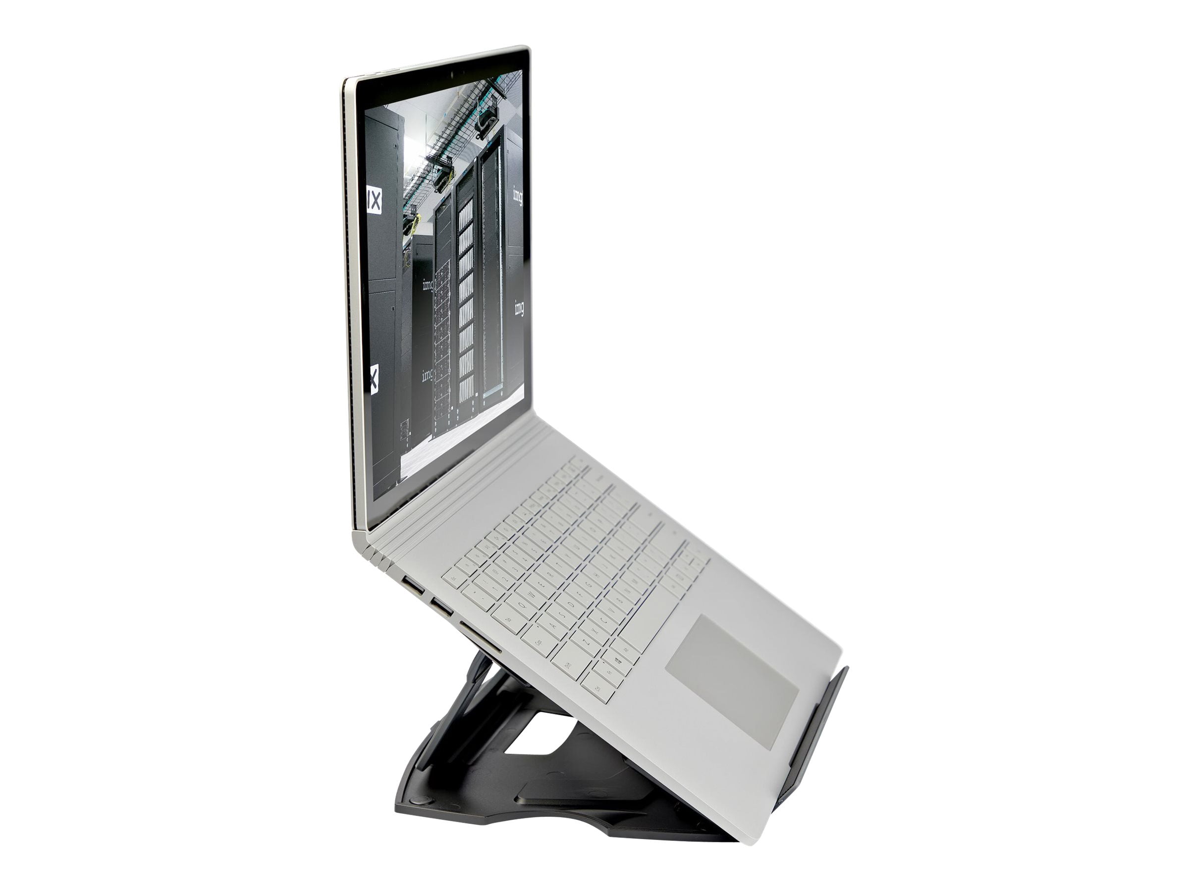 StarTech.com LTRISERP Portable Laptop Stand - Adjustable Laptop Stand - Ergonomic Laptop Desk Stand - Laptop Riser for Desk