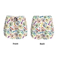 thumbnail image 6 of Uemuo Cartoon Labrador Retriever Pattern Women's Athletic Shorts High Waisted Running Shorts with Liner Pockets Gym Elastic Workout Shorts-Medium, 6 of 9