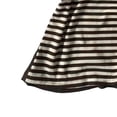 thumbnail image 4 of Norvella Womens Layered T Shirt Striped Underlay V Neck Short Sleeve Tie Front Slim Fit Y2K Casual Tee Fashion Everyday Top, 4 of 5