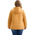 thumbnail image 4 of DARING DIVA Plus Size Trench Lightweight Anorak Zip Up Jacket 1X Gold, 4 of 4