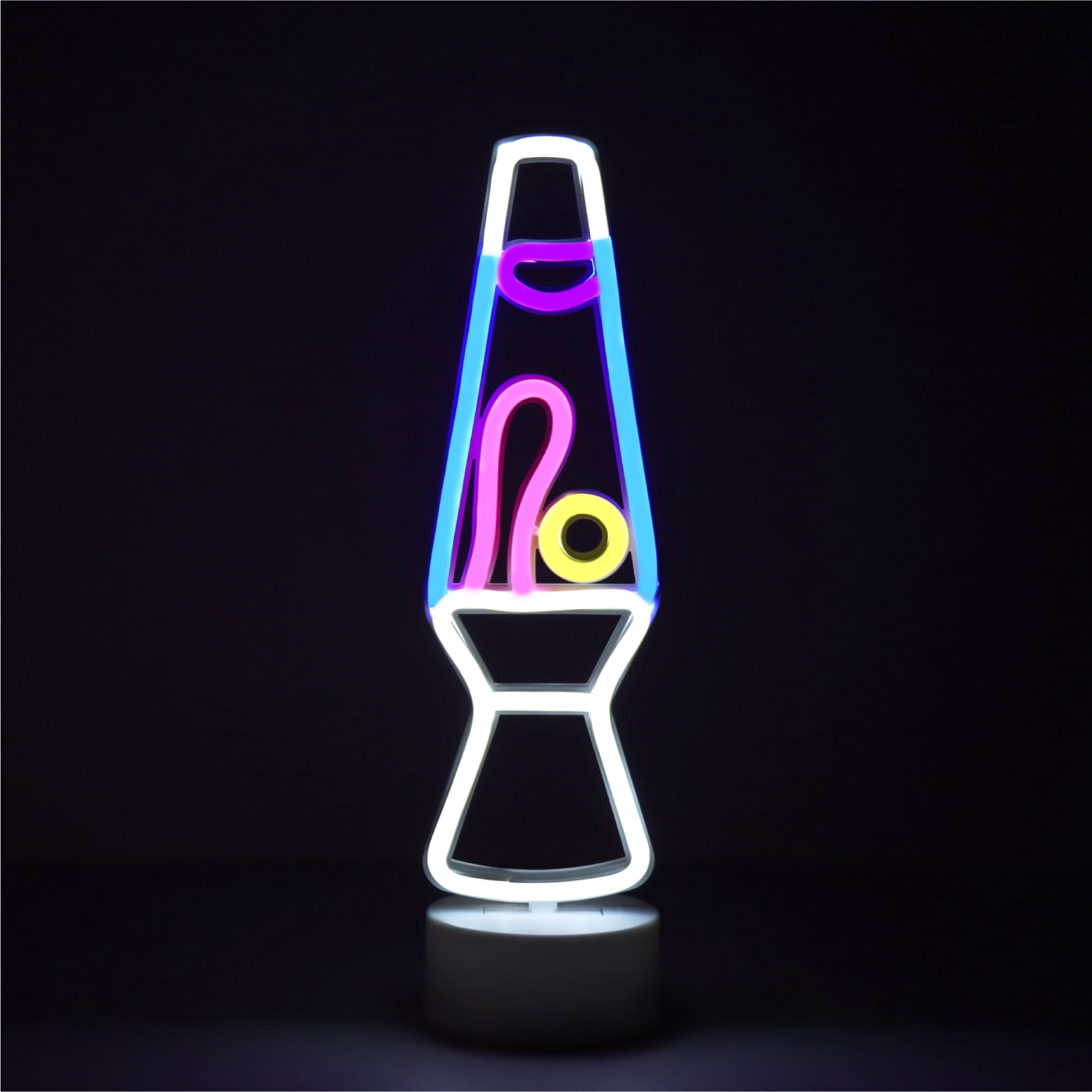 Urban Shop 12.25" Lava LED Neon Table Light, Multicolor