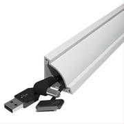Corner Cable Hider, White, 125.6in Cord Cover for Wall,8X15.7in
