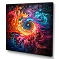 thumbnail image 2 of Designart "Vibrant Rotation II" Abstract Spirals Canvas Print, 2 of 5
