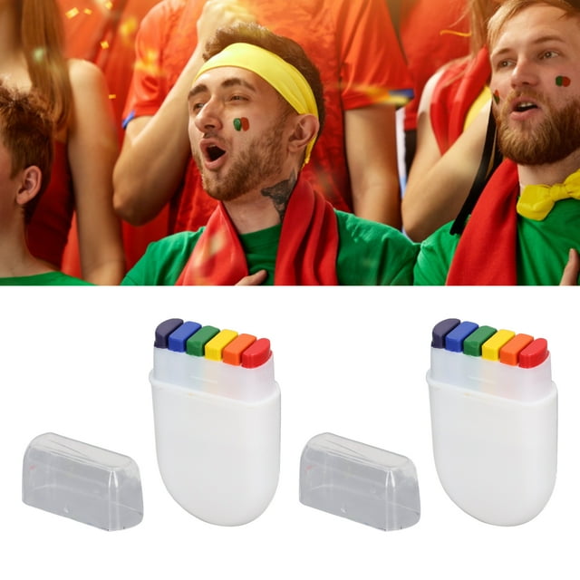 Pride Flag Face Paint, Flag Face Paint 6 Colors Eye Catching For Celebrations