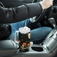 thumbnail image 4 of Yayeee 30oz Stainless Steel Tumbler with Straw and Handle Double-Wall Insulated Travel Water Bottle, Black Halloween Dancing Skeleton, 4 of 8