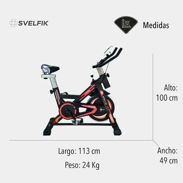 Medidas Bicicleta Fija Bicicleta Spinning ARG-820SP Randers