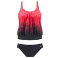 thumbnail image 2 of Women's Two Piece Swimsuits Loose Fit Swimwear Modest Bathing Suits Girls Tankini Swimsuits Size S-3XL, 2 of 3