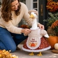 thumbnail image 4 of Fall Porch Goose Outfit with Pumpkin Apron and Hat, Brown and Beige, 4 of 4