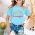 thumbnail image 2 of Godom Girls' Short Sleeve Shirts Cotton Casual Graphic T-Shirts Summer Tee Tops, 2 of 4