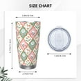 thumbnail image 4 of Susaid flowers and white geese Print 20oz Car Cup,Insulated Coffee Cup Fully Spill Proof Travel Coffee Mug, Stainless Steel Tumbler for Work Home Outdoor Car-Without Straw, 4 of 8