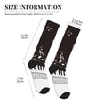 thumbnail image 4 of Honeii Piano Keys With Musical Notes Print Sports Compression Socks,Running Crew Socks,Moisture-Wicking Anti-Blister Hiking&Gym Athletic, 4 of 7