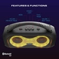 thumbnail image 4 of Okko Portable Bluetooth Speaker with LED Lights and Carrying Handle, Black, 4 of 9