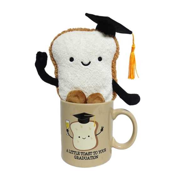 Way to Celebrate Graduation Plush Toast In Mug, 5.5inch