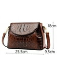 thumbnail image 3 of HMSHA Shoulder Bags for Women Head Layer Cowhide Crocodile Pattern Bag Female Designer Old Lady Mother Gift Crossbody Bag Vintage Tote, 3 of 6