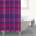 thumbnail image 4 of Pink Purple Checkered Pattern Shower Curtain 36"x72" ,Bathroom Decorative Shower Curtains Set with 12 Hooks,Modern Waterproof Washable Shower Curtain, 4 of 6