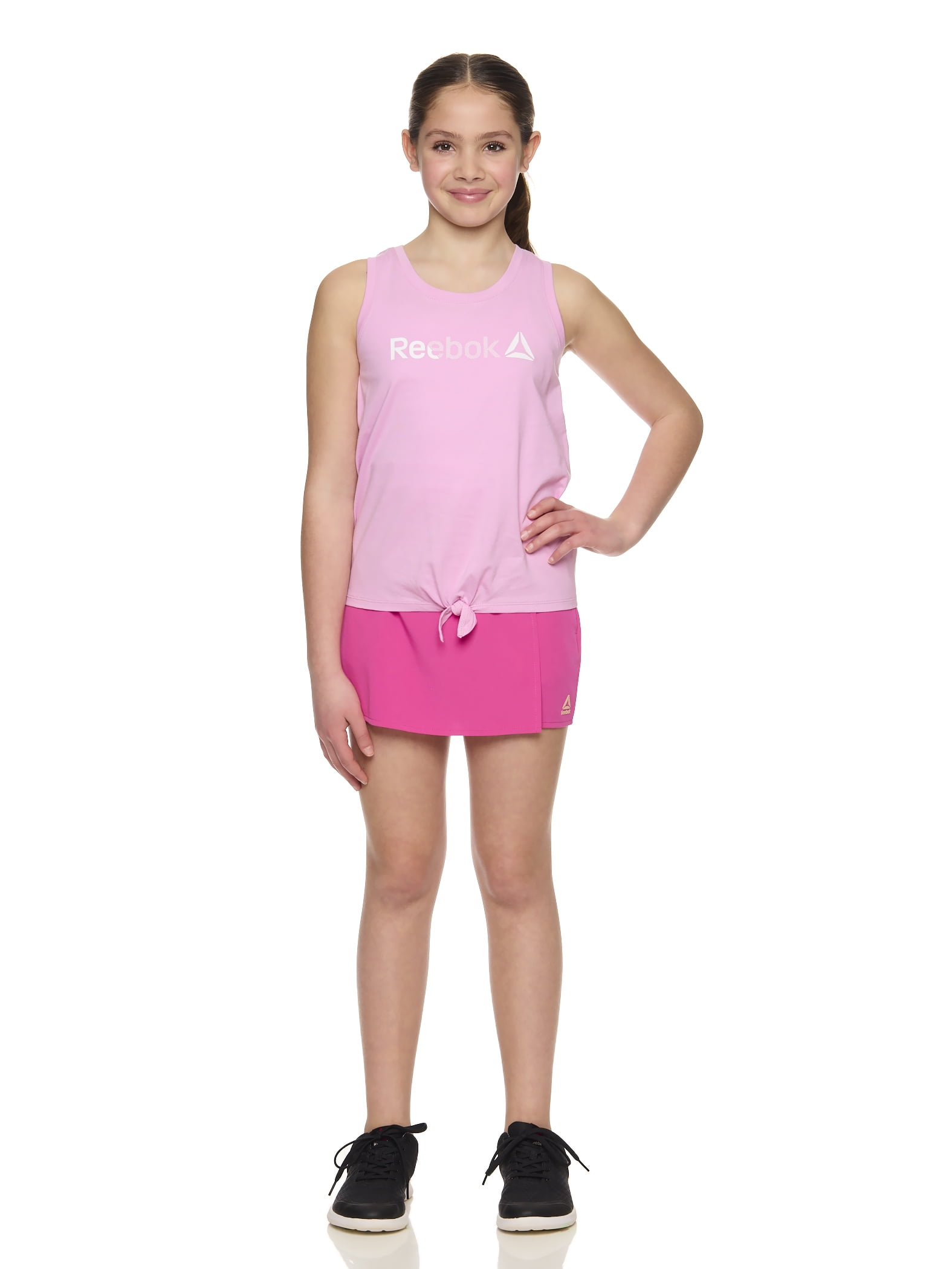 Reebok Girl's Active Tie Front Tank Top, Sizes 4-18