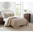 thumbnail image 2 of Chic Home St Paul Quilt Set Contemporary Striped Design Sherpa Lined Bed In A Bag Bedding - Sheets Pillowcases Pillow Shams Included - 7 Piece - Queen 90x90", Taupe, 2 of 5
