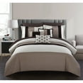 thumbnail image 3 of Rashi 10 or 8 Piece Color Block Bed In a Bag Bedding and Comforter Set, 3 of 7