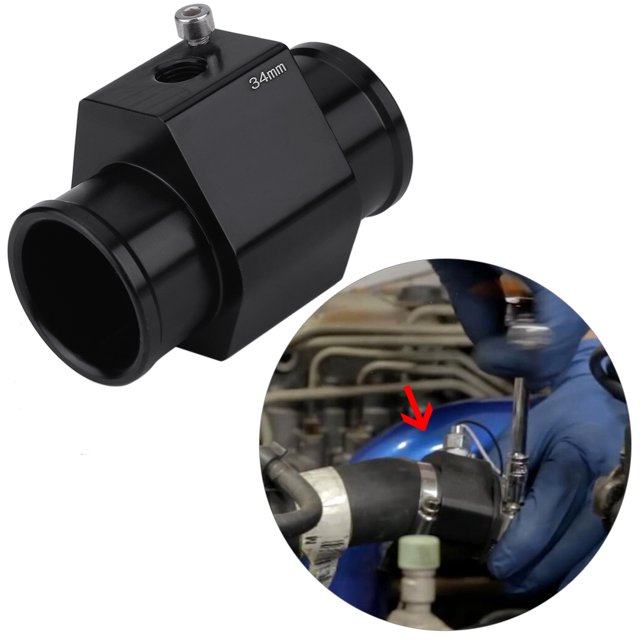 Adaptador de manguera de temperatura, adaptador de medidor de temperatura del agua del automóvil Mejore su experiencia