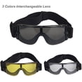 thumbnail image 3 of Gafas de paintball Airsoft CS-x800, gafas militares tácticas para el ejército, balísticas, para montar en moto, esquí, seguridad, deporte, protección + 3 lentes + maleta, 3 of 5