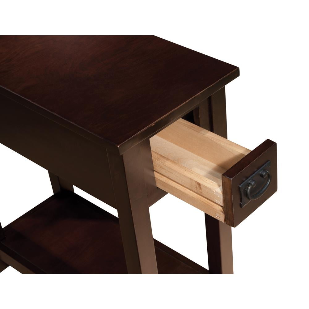 Alaterre Mission Chairside Table Espresso