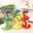 thumbnail image 2 of Sequin Fabric Year Of The Snake Plush Toys Chinese Animal Snake Year Mascot Doll Simulated Plush Sequined Snake doll Xmas Gifts, 2 of 5