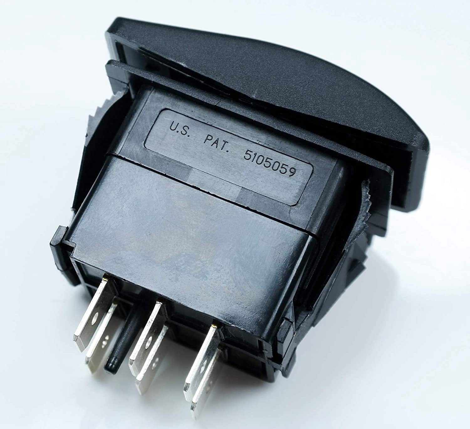 2x Carling Technologies (VLD1S00B-AZC00-000) Rocker Switches DP (ON)OFF(ON) 20A 12V SEALED Non-il By Brand Carling Technologies