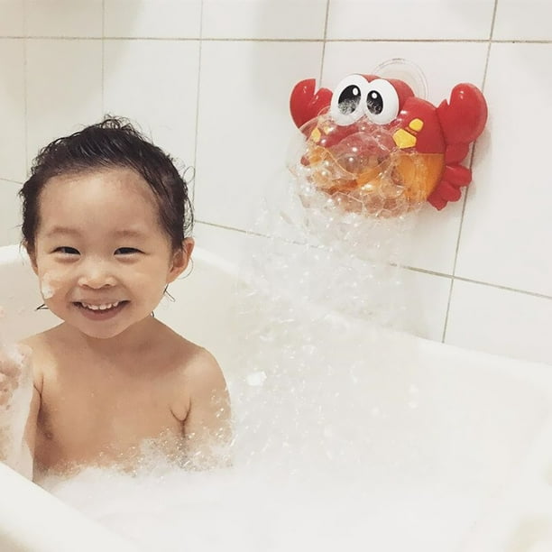 Jouets de bain pour bébés, machine à bulles automatique en forme de crabe  avec musique, jouet de bain amusant pour tout-petits pour l'heure du bain