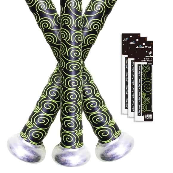 ALIEN PROS Bat Grip Tape 0.5MM for Baseball and Softball (3-Pack) – Non-Slip Easy to Install Bat Tape – Perfect Baseball bat Grip for Aluminum or Wood bat Grip (3-Pack, Black Clouds)