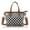 Black White, variant on Jia Store New Luxury PVC Checkered Style Crossbody Mini Tote Bags Waterproof Durable Pack Women Handbag Small Pouch