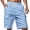 #(New) Light Blue, variant on CYiJun Men's Linen Cargo Shorts Summer Lightweight Vacation Beach Casual Shorts with Multi Pocket