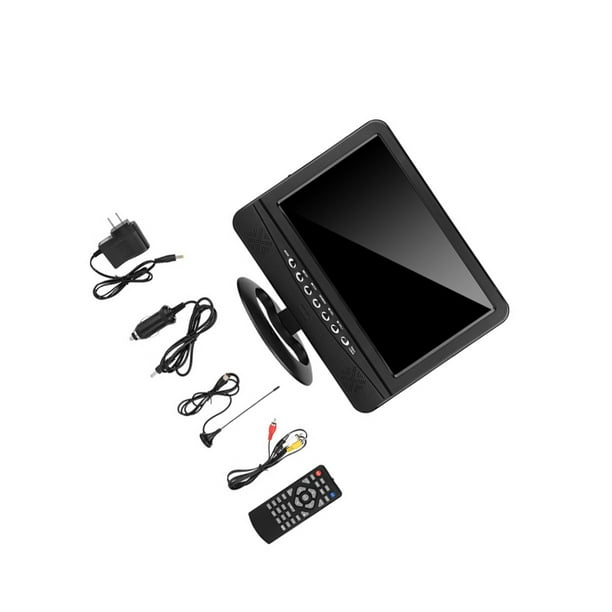 sweethay Reproductor de televisión de DVD móvil analógico de TV portátil con ángulo de visión amplio de 9,5 pulgadas EE. UU. 100-240V Paneles de instrumentos para automóviles sweethay VI002891-00
