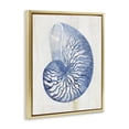 thumbnail image 2 of Stupell Industries Traditional Blue Nautilus Shell Gold Floating Frame Canvas Art, 17 x 21, by Susan Arnot, 2 of 7