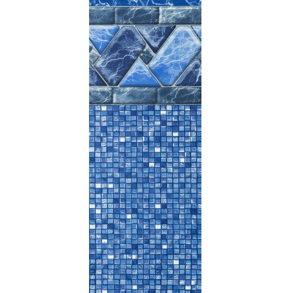 18 Ft. X 33 Ft. Oval 52 Inch High Unibead Swimming Pool Liner, 25 Gauge