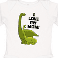 thumbnail image 4 of Inktastic I Love My Mom with Baby and Mommy Brontosaurus Boys or Girls Long Sleeve Baby Bodysuit, 4 of 5