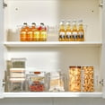 thumbnail image 5 of 12 Pack Clear Plastic Storage Bins with Handles, Pantry Cabinet Organizer for Fridge, Kitchen, and Closet, 5 of 6