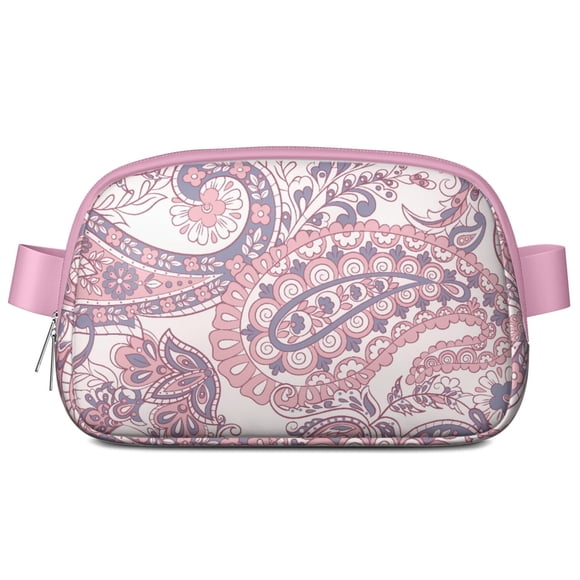 Crossbody Handbag for Women – Water-Resistant Nylon, Floral and Leopard Print, Tropical Flower and Leaves Pattern, Bohemian Artistic Summer Purse
