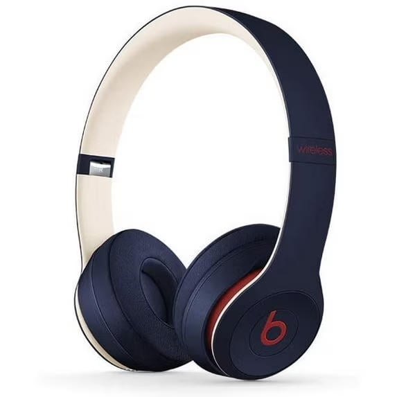 Restored Beats Solo3 Wireless On-Ear Headphones Beats Club Collection Club Navy (Refurbished)