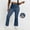 Dark Blue high waisted flare jeans for women a1, variant on Cagogo Women High Waisted Flare Jeans Stretch Casual Long Pants for Travel Lounge Work Denim Trousers Fashion Beachwear Clothes, Blue M