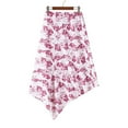 thumbnail image 4 of CAICJ98 Jupe à Franges pour Femme, Jacquard, Brillante, à Pois, Jupe Midi Plissée Rouge, m, 4 of 4