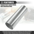 thumbnail image 4 of Tubo de admisión de aire recto universal Unique Bargains 4 OD 102 mm OD 300 mm de longitud tono plateado, 4 of 7