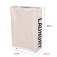 thumbnail image 4 of Matsuzay Venta caliente cesto de ropa plegable impermeable esquina multifuncional cesta de ropa sucia cesta de almacenamiento de tela sucia Almacenamiento y organización del hogar blanco Matsuzay HA2136-02, 4 of 6
