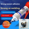 thumbnail image 4 of Lttoisl Agent de Soudage Universel Industriel Puissant, Adhésif en Résine Haute Résistance pour Métal, Céramique, Plastique, Verre, Colle de Réparation Étanche à Séchage Rapide, Tube de 50 ml, 4 of 6